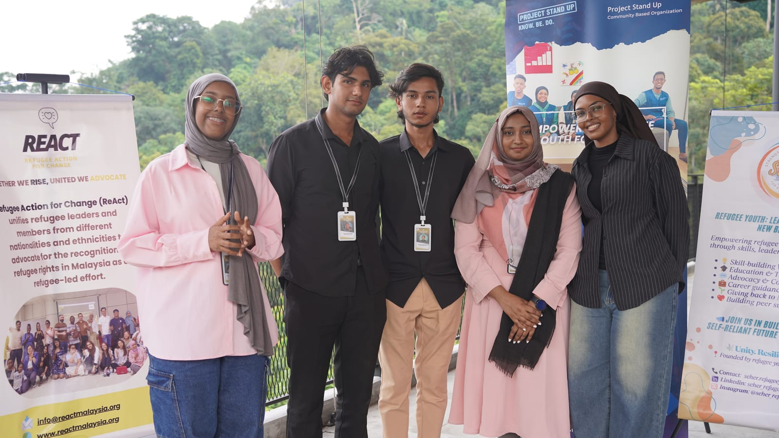 Youth-led campaign work at the camp
