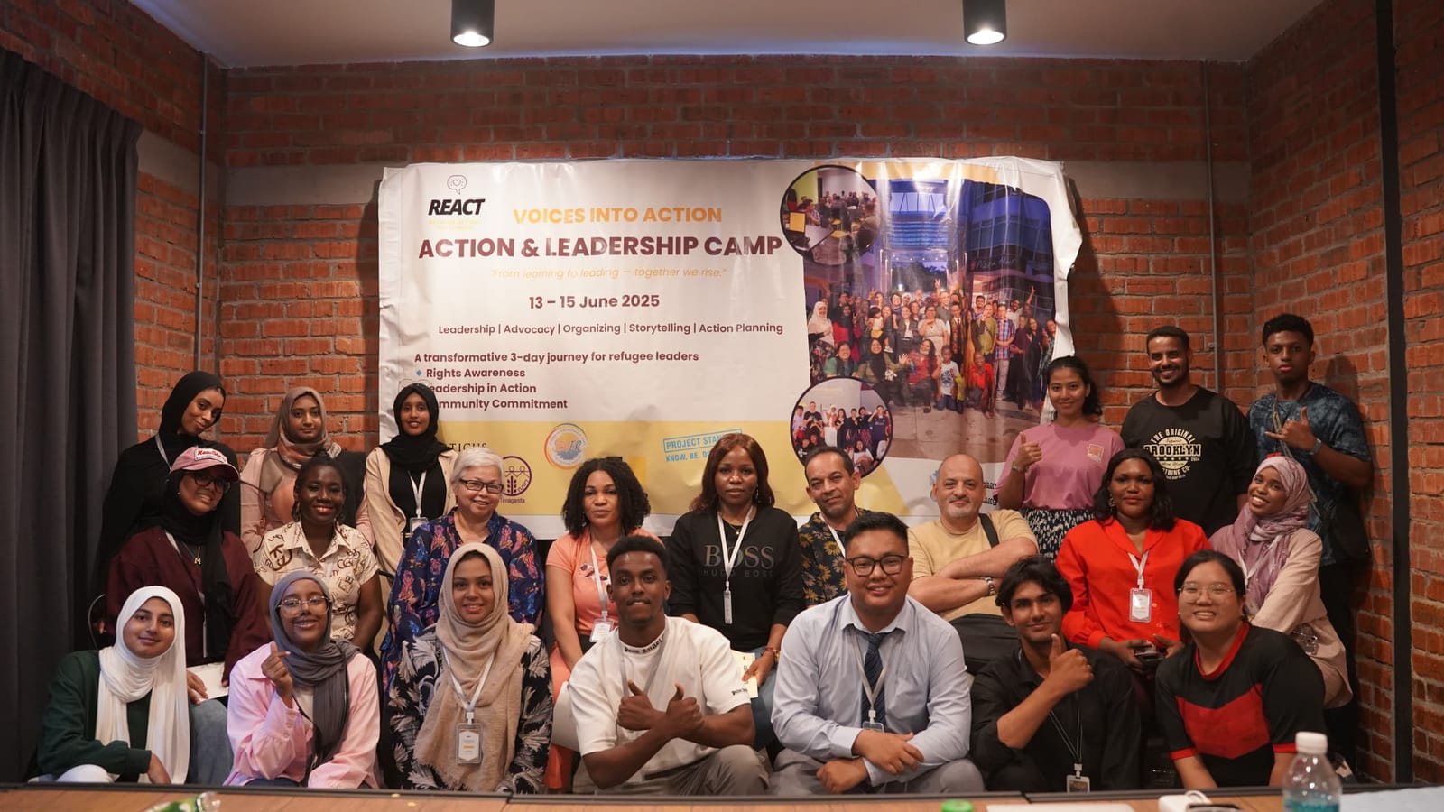 Participants presenting at the camp